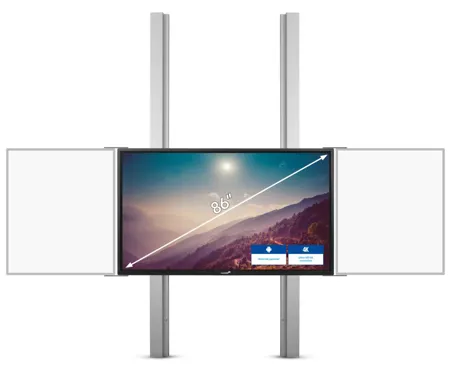 Touch-Display mit 2 Seitenflügeln