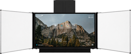 Touch-Display mit 2 Seitenflügeln mit Balance Box