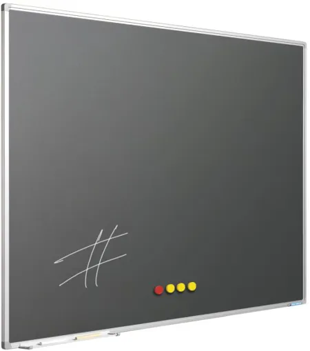 Kreidetafel grau mit Softline-Rahmen